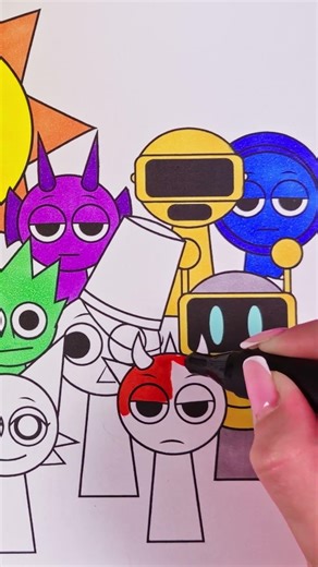 Incredibox Sprunki New Coloring Pages🎨 | How to Color Incredibox Sprunki | part 3