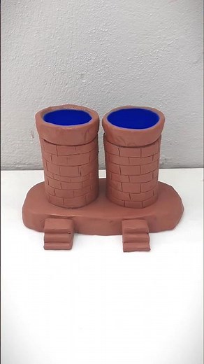 how to make beautiful miniature clay house p11 #clayhouse #clay