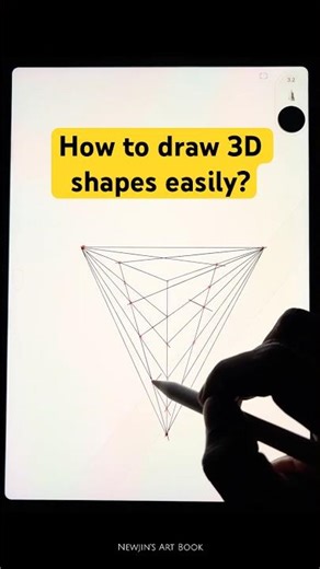 This 3D drawing trick is actually easy #howtodraw #satisfyingart #tutorial