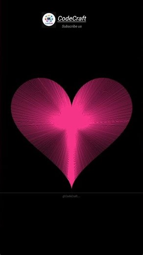 Python Code That Draws a Perfect Heart ❤️ | Turtle Graphics #shorts