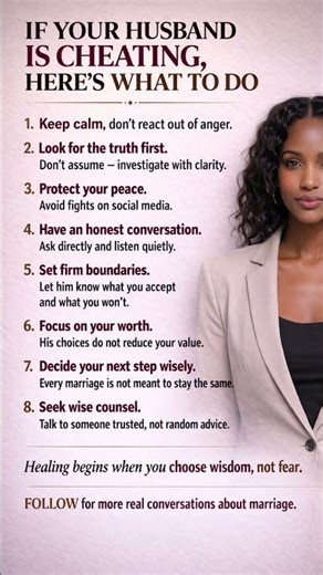 If Your Husband Is Cheating, Do This Before Making Any Decision.