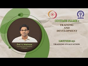 Lecture 27: Training Evaluation