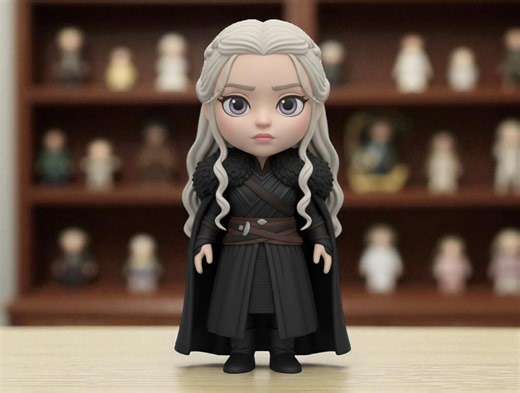 Khaleesi 3D Model : Khaleesi STL File , Game of Thrones 3D Model , Got Statue Model , Chibi 3D Model , Mother of Dragon - Etsy Canada