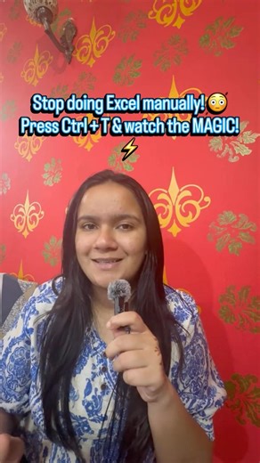 Excel Ctrl + T Shortcut Explained | Create Dynamic Tables Instantly ⚡ #shorts