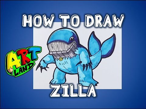 How to Draw ZILLA from MONSTER RANCHER!!!