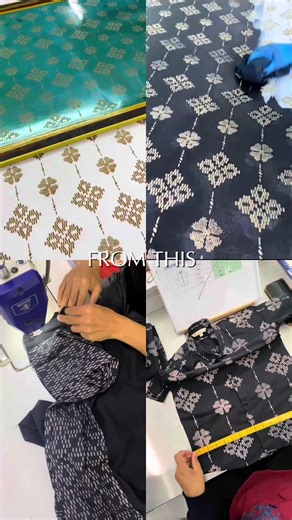 Ever wondered how a batik print becomes finished piece? Inspired by traditional songket motifs, this design goes through a detailed batik-making provess before becoming the final look you see today. #batikboutique #songketcollection #batikmalaysia #batikprocess #raya2026