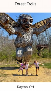 Giant trolls in the woods? Yep, it’s real — and it’s right here in Dayton. 🌳 Meet Bo, Bodil, and Bibbi, three massive forest trolls created by Danish artist Thomas Dambo. 🧌Nestled within the trails at Aullwood Audubon, these sculptures are part of a worldwide environmental art project — and they’re here to connect you with nature in the coolest way. Here’s what to know: 🎟️Troll trail is included with Aullwood admission. Admission is $12 an adult, $8 for children 4-12, and free for 3 and under