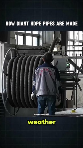 How Giant HDPE Pipes Are Made – Inside a Modern Factory Process ⚙️