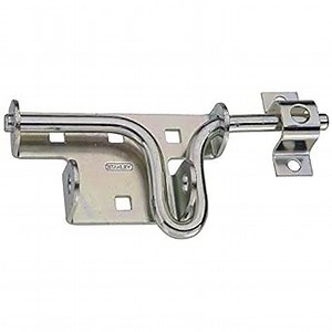 National Hardware N109-028 Sliding Bolt Door & Gate Latch, Steel, Coated with WeatherGuard Protection, Zinc-Plated