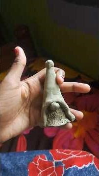 Making My First Clay Gnome! It's Cuter Than I Expected! 🥰​#ClayGnome #GnomeDIY #BeginnerClayArt