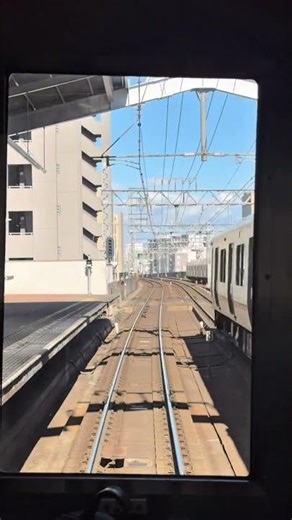 Osaka loop line: Ōsakajōkōen — Tsuruhashi right window view #japan #train