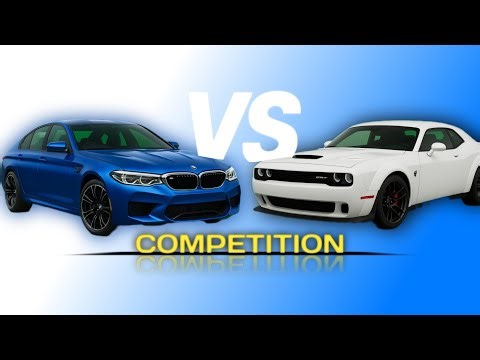 BMW M5 vs Dodge Hellcat – Power, Speed & Performance Comparison 🔥