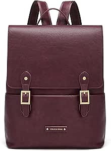 Cnoles Women Leather Backpack Purse Fashion Ladies Vintage Casual Convertible Backpack Bag Travel Daypacks Bags