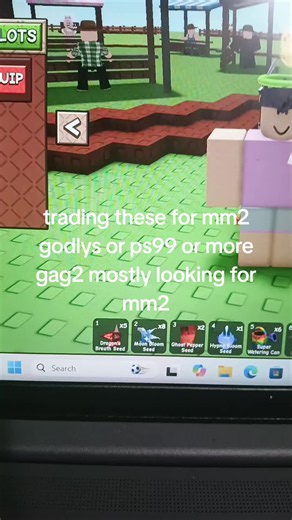 looking for mm2 godlys ps99 rap or gems or more grow a garden dm me if u have a offer I have 24 vouches #dontletthisflop #trading #petsim99 #growagarden #mm2