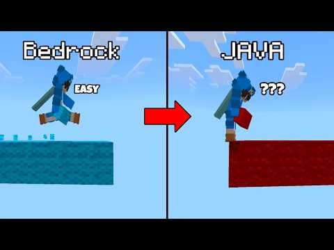 Minecraft Bedrock Player tries Java servers for the first time..