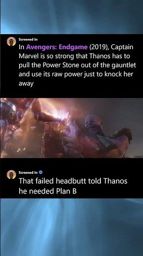 In Avengers: Endgame (2019), Thanos Had to Use the Power Stone Against Captain Marvel