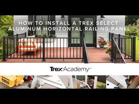How to Install a Trex Select™ Aluminum Horizontal Railing Panel | Trex Academy