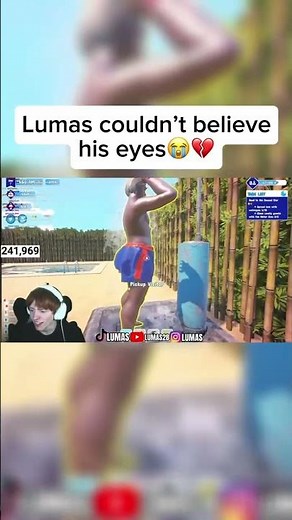 Lumas couldn't believe his eyes😭💔#clips #streamer #lumas #funny #funnymoments