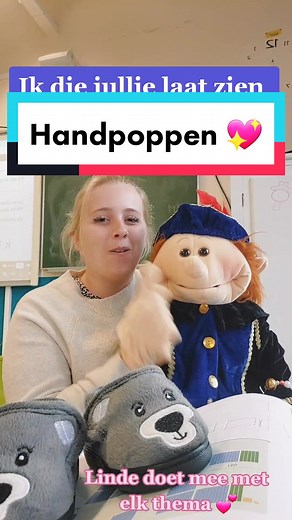 Handpoppen zijn een middel, zodat je je doelen kan bereiken 💕👌💖 Liefde voor Linde 💖 #handpop #livingpuppets #onderwijs #school #puppet #sinterklaas #teacher #juf #juftok #teachertok