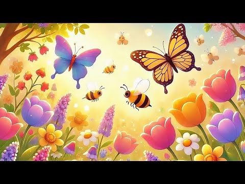 Le printemps est là – Comptine joyeuse pour enfants | Chanson du printemps 2026 (lapins et poussins)