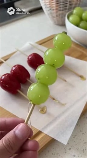 Satisfying Crunch: Make Perfect Tanghulu (Candied Grapes & Strawberries!) #Tanghulu