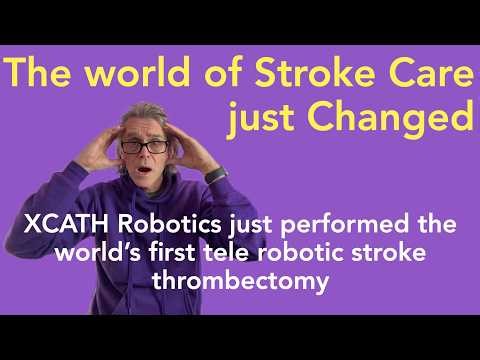 World's first robotic teleoperated stroke procedure by Xcath