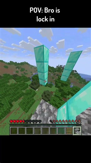 POV: Bro is lock in #minecraft #foryou #minecraftshorts