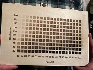 Mtool X1 - Engraving Grid Gradient on 3mm Basswood Plywood - Etsy