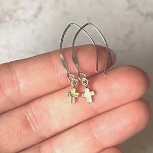 12 reactions | All-New sterling silver v-wire earrings featuring a dainty gold vermeil cross dangle with a simple message: Lead me to the cross. Lead Me Earrings (Gold) - 40% OFF!! Lasts today only while supplies last. CODE: LEAD ✝️ Shop now: https://bit.ly/LeadMeGld | Inspiranza Designs | Facebook
