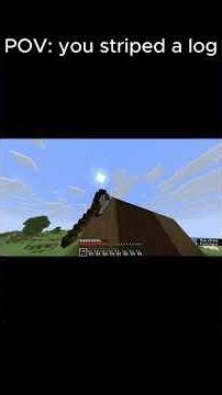 POV: you striped a log #minecraft #fypviral #gaming #fypage #minecraftbuilding #funnyvideo #fyp