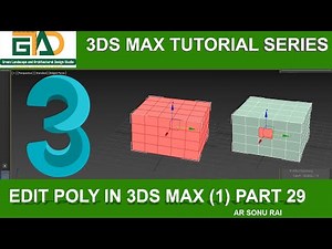 Editable Poly in 3ds Max (1) (Part 29) #3dsmax #3dsmaxtutorial