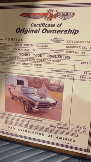 How about a blue 1965 Pontiac GTO with Blue interior! This thing is sharp!!