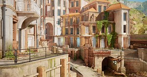 Modular Seaside Town for Unreal