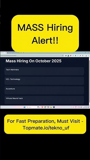 Hiring Alert 2026 #Accenture #TechMahindra #Virtusa #HCL