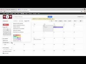 Creating,sharing,and subscribing to a Google calendar