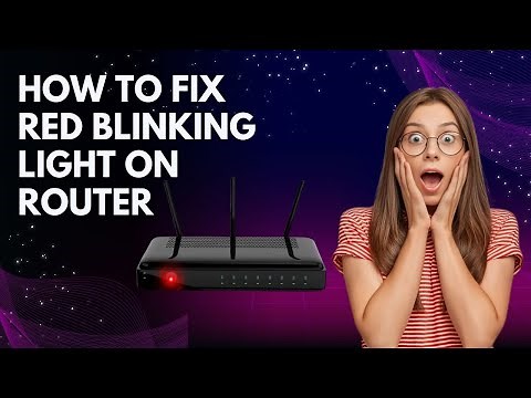 How to fix red blinking light on router