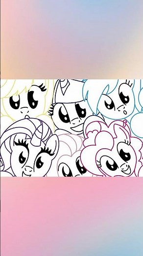 Drawing My Little Ponies in Procreate (Timelapse)