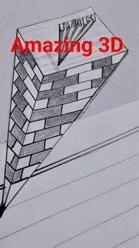 3D drawing tutorial for Beginners | Realistic 3D Art #shorts #art