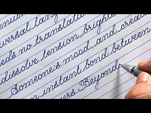 Most Satisfying Cursive Handwriting With ZERO MISTAKES!