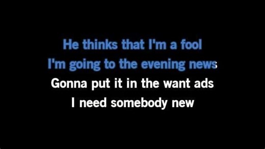 Karaoke Want Ads - Honey Cone - CDG, MP4, KFN - Karaoke Version