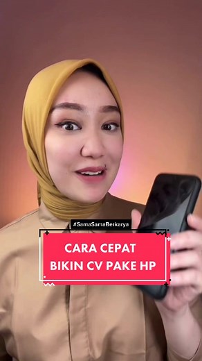 Cara Cepat Bikin CV Pakai HP Tanpa Ribet