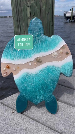 Ocean-Inspired Turtle Resin Art Tutorial