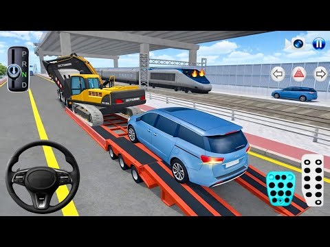 Heavy Excavator & Police Cars Transport Mission 🚓🚜 | 3D Driving Class 2026 | Realistic Car Game