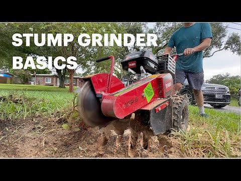HOW TO GRIND A TREE STUMP - STUMP GRINDER BASICS