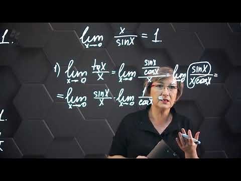 The first remarkable limit. 10th grade.