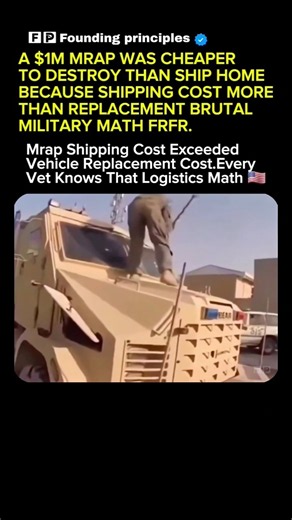 That MRAP Was Cheaper To Destroy 💀#soldier #USA #USMilitary #Military #MRAP