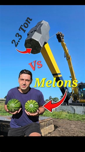 Massive Sledge Hammer vs Watermelons