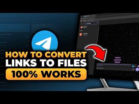 How To Convert Links To Files in Telegram (FAST & EASY) | 100% WORKS | NO Yapping, To The Point!