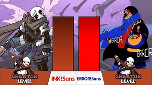 《传说之下》战斗力对比：INK!SansVSERROR!Sans_高清1080P在线观看平台_腾讯视频