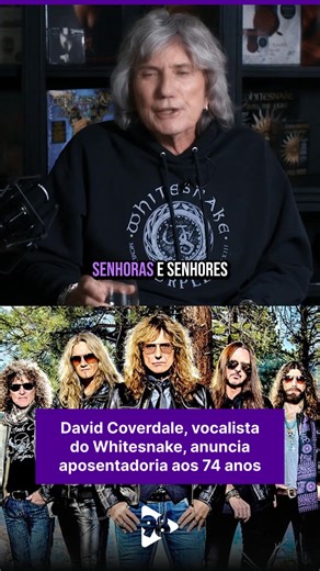 28K views · 1.3K reactions | FIM DA LINHA  | David Coverdale anunciou a aposentadoria da música aos 74 anos nesta quinta-feira (13/11). O lendário vocalista de rock construiu a carreira na banda Whitesnake e também fez parte do Deep Purple nos meados dos anos de 1970, substituindo Ian Gillan. : Reprodução/YouTube/WhitesnakeTV Saiba mais: https://rede98.com.br/entretenimento/david-coverdale-do-whitesnake-anuncia-aposentadoria/ | REDE 98 | Facebook